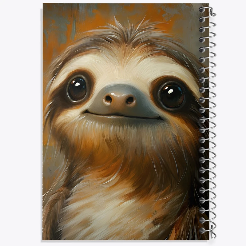 دفتر مشق 50 برگ خندالو طرح تنبل کیوت کد F6509