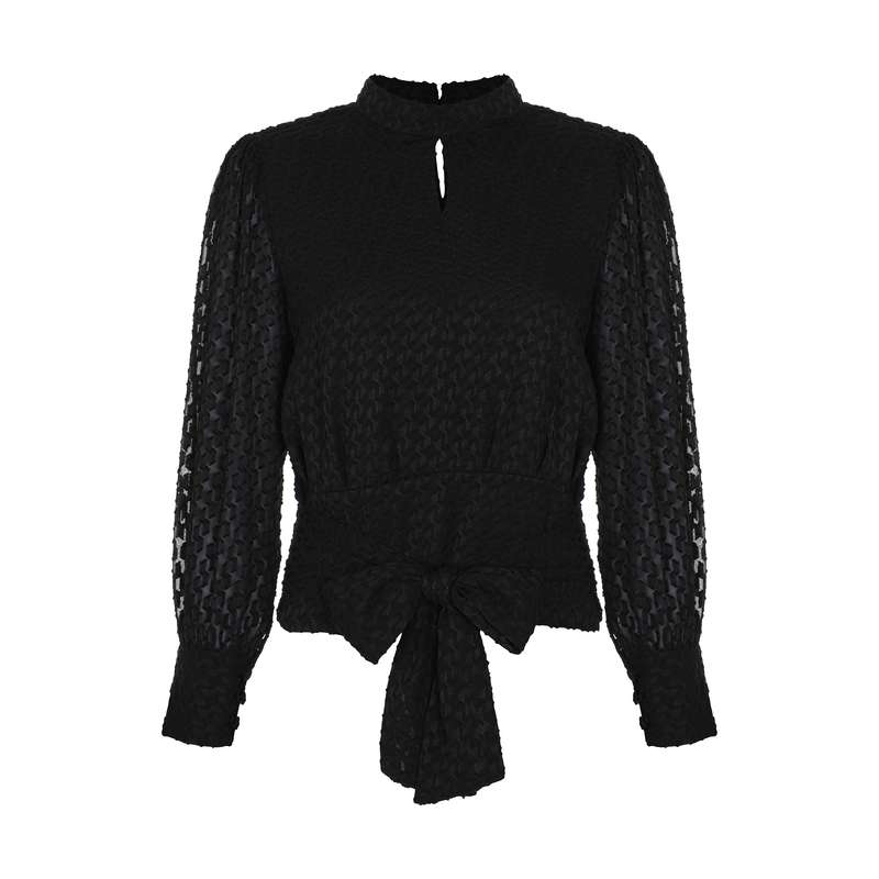 بلوز زنانه گردیه مدل 304149- chain black