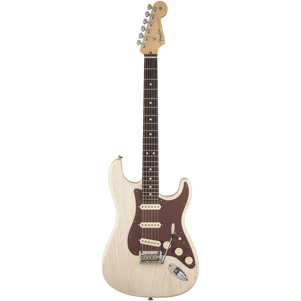 گیتار الکتریک فندر مدل FSR American Stratocaster Rustic Ash Olympic White