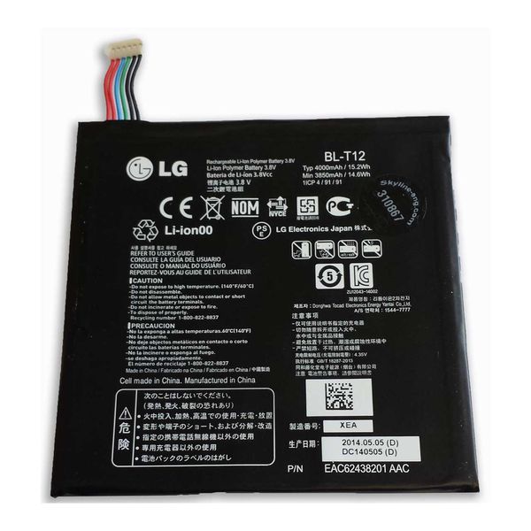 باتری گوشی مدل BL-T12 مناسب برای گوشی ال جی LG G PAD باتری گوشی مدل BL-T12 مناسب برای گوشی ال جی LG G PAD