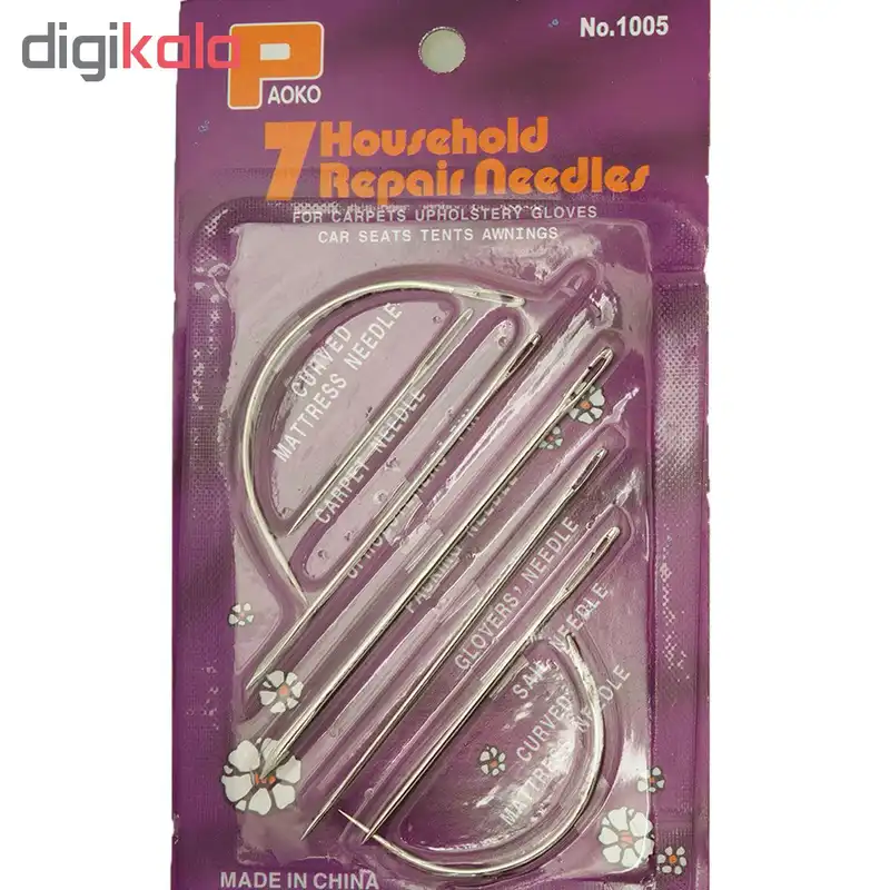 سوزن گلدوزی Paoko کد ۱ مجموعه 7عددی