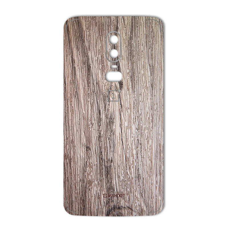 برچسب پوششی ماهوت مدل Walnut Texture مناسب برای گوشی OnePlus 6