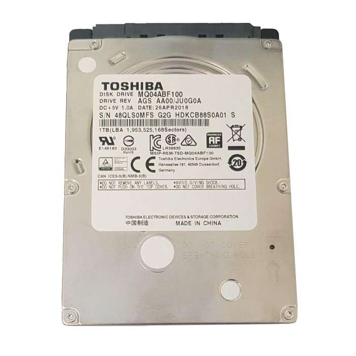 هارد دیسک اینترنال توشیبا مدل MQ04ABF100 ظرفیت 1 ترابایت با کش 128 مگابایت هارد دیسک اینترنال توشیبا مدل MQ04ABF100 ظرفیت 1 ترابایت با کش 128 مگابایت