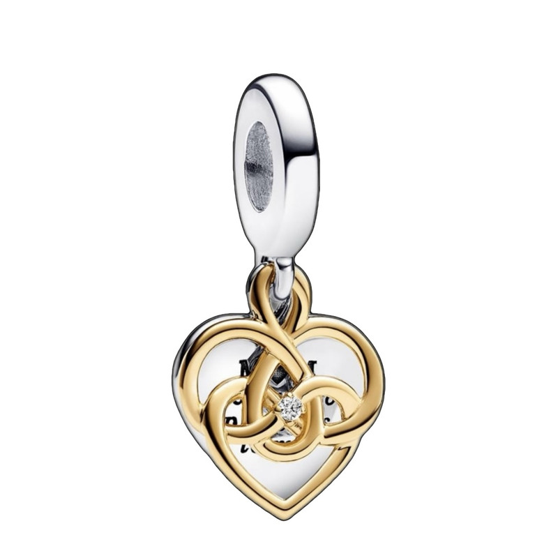 آویز گردنبند نقره زنانه پاندورا مدل Mom heart 65105