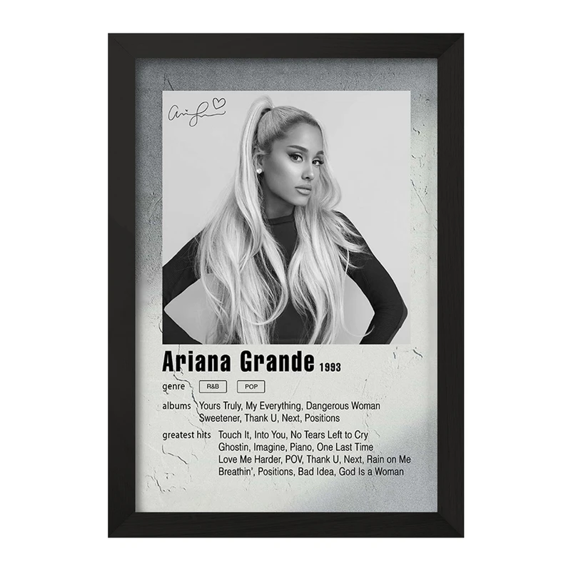 تابلو خندالو مدل آریانا گرانده (Ariana Grande) کد F11241
