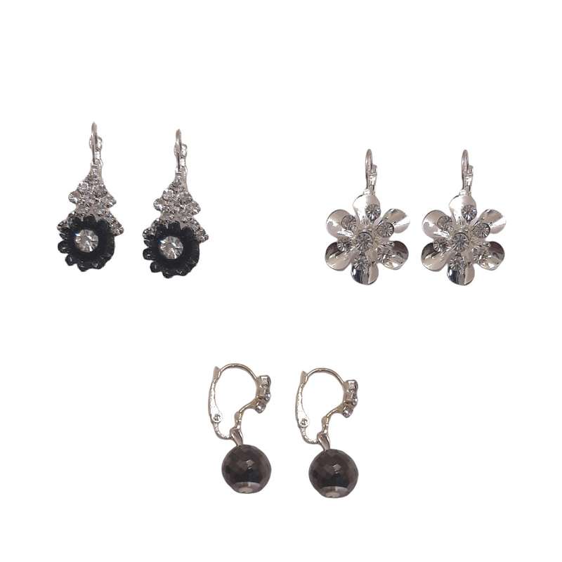 گوشواره دخترانه مدل BMG مجموعه 3 عددی گوشواره دخترانه مدل BMG مجموعه 3 عددی