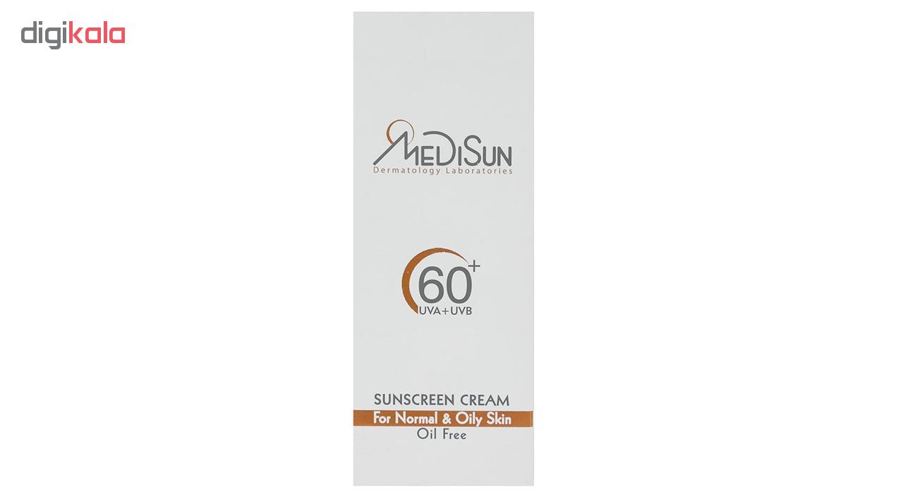 کرم ضد آفتاب مدیسان سری Normal And Oily Skin مدل Without Color حجم 50 میلی لیتر