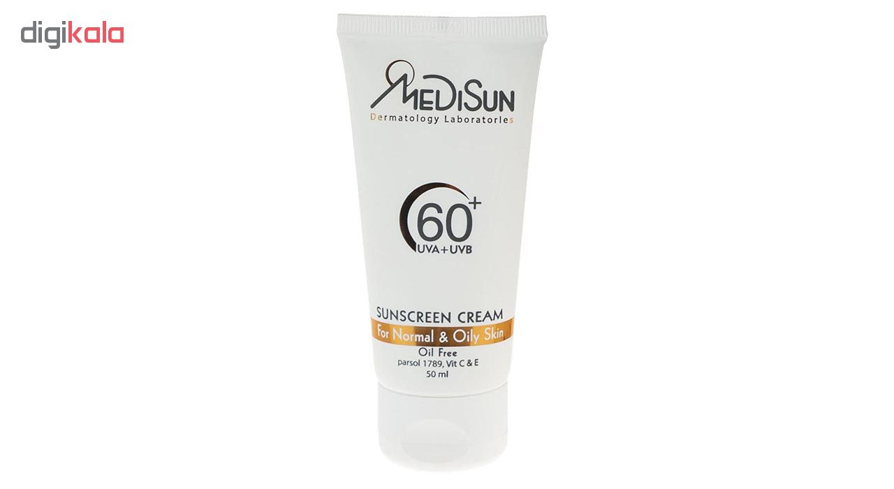 کرم ضد آفتاب مدیسان سری Normal And Oily Skin مدل Without Color حجم 50 میلی لیتر