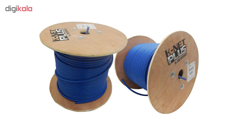 کابل شبکه CAT6 F/UTP کی نت پلاس مدل KP-N1258 طول 305 متر