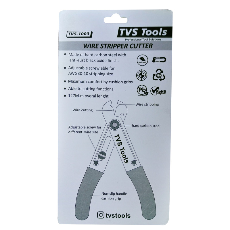 انبر سیم لخت کن تی‌وی‌اس‌ تولز مدل TVS-1003 سایز 6 اینچ