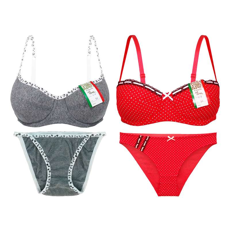 ست شورت و سوتین زنانه ونا کد 614-612 مجموعه دو عددی