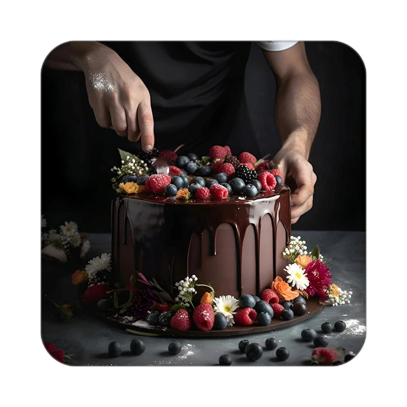 زیر لیوانی کاکتی طرح گل مدل mp18094