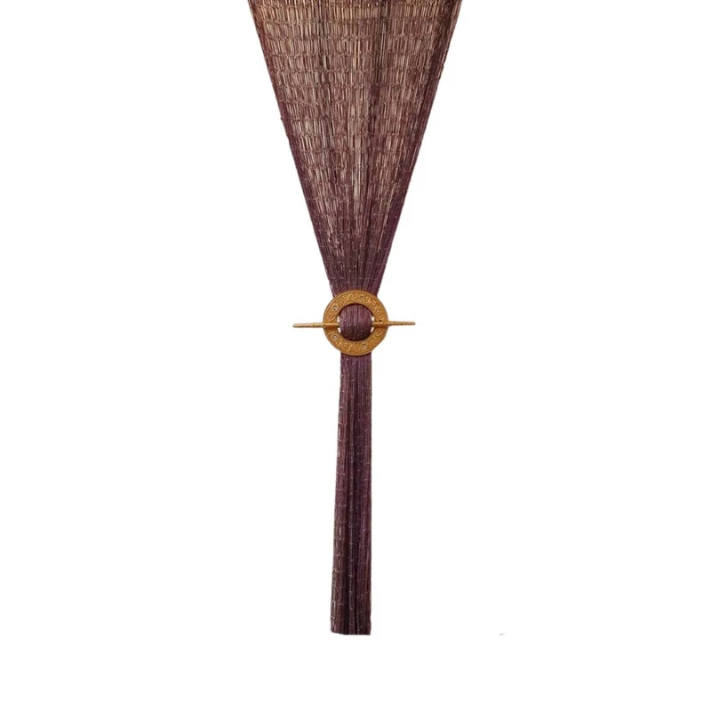 پرده ریشه ای مدل پولکی کد TW-P09سایز 95X300 سانتی متر
