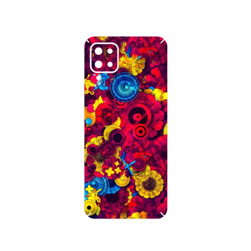 برچسب پوششی ماهوت مدل Vector Flower Garden Digital Art مناسب برای گوشی موبایل سامسونگ Galaxy A12 Nacho