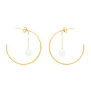 گوشواره طلا 18 عیار زنانه مدل J0018