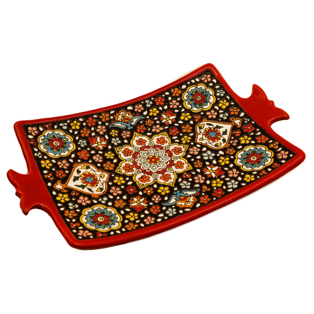 شیرینی خوری میناکاری طرح انار