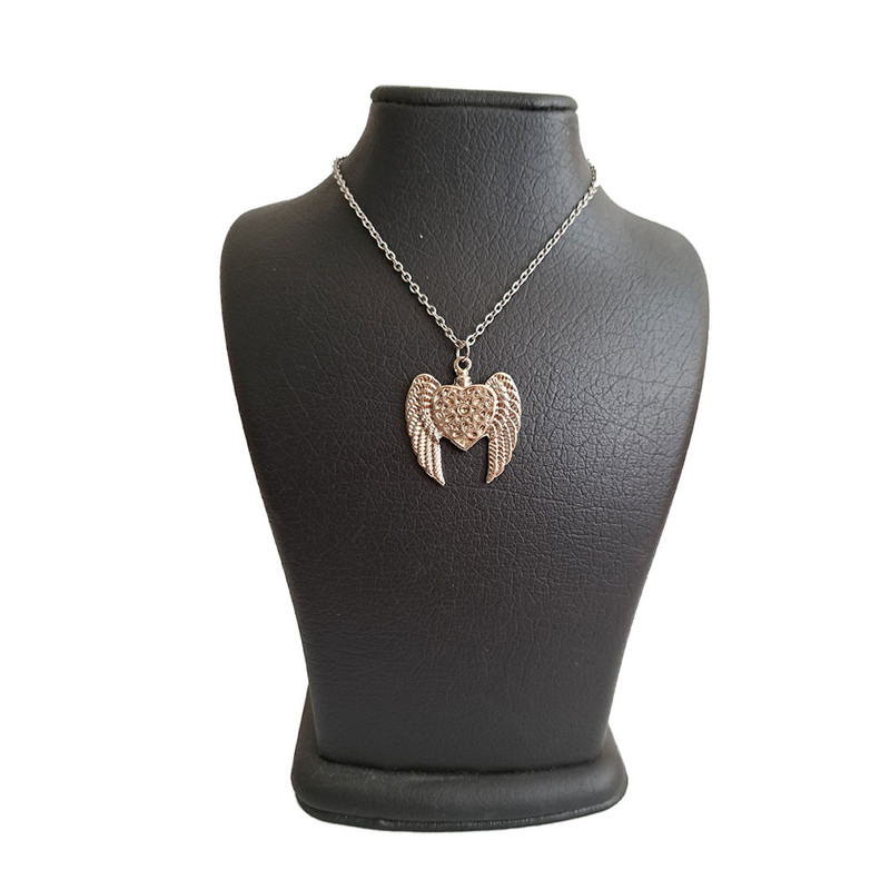 گردنبند دخترانه مدل قلب بالدار