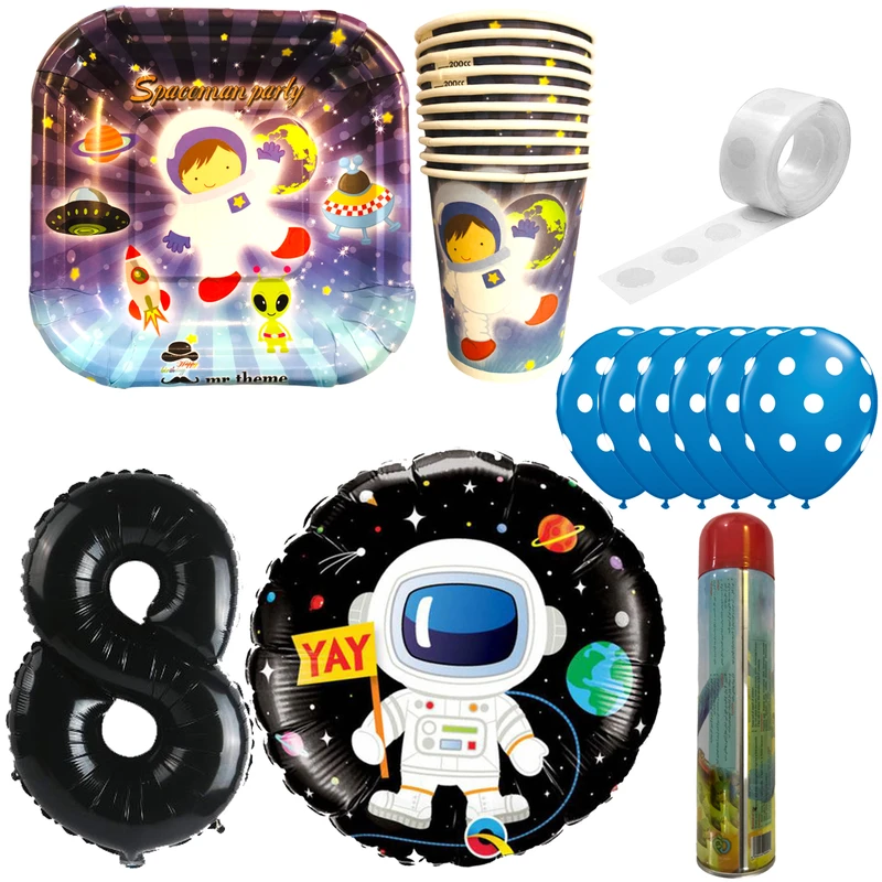 مجموعه 30 عددی تم تولد مسترتم طرح فضانورد کد 8