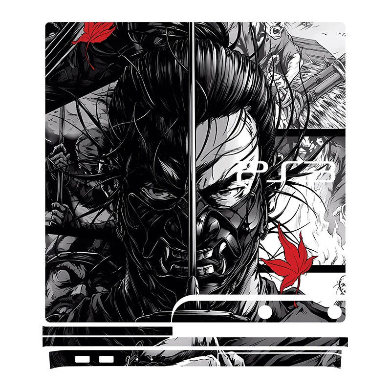 برچسب پلی استیشن 3 اسلیم توییجین وموییجین مدل Ghost of Tsushima 03 مجموعه 6عددی