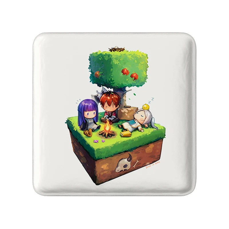 پیکسل خندالو طرح انیمه فریرن (Frieren) مدل مربعی کد 32561