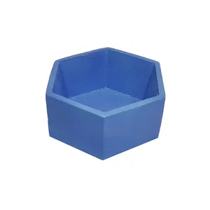 گلدان سنگی طرح 6 ضلعی کد K-212