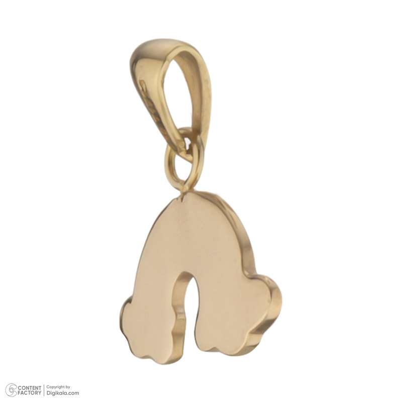 آویز گردنبند طلا 18 عیار دخترانه طلای مستجابی مدل 55115 آویز گردنبند طلا 18 عیار دخترانه طلای مستجابی مدل 55115