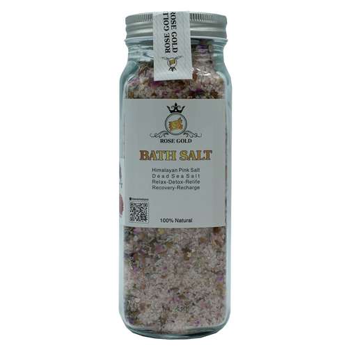 نمک حمام رز گلد مدل ROSE & LAVENDER وزن 1000 گرم