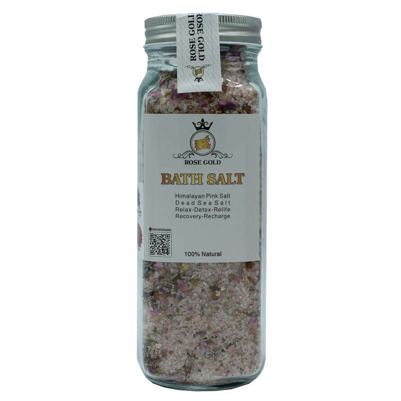 نمک حمام رز گلد مدل ROSE & LAVENDER وزن 1000 گرم نمک حمام رز گلد مدل ROSE & LAVENDER وزن 1000 گرم