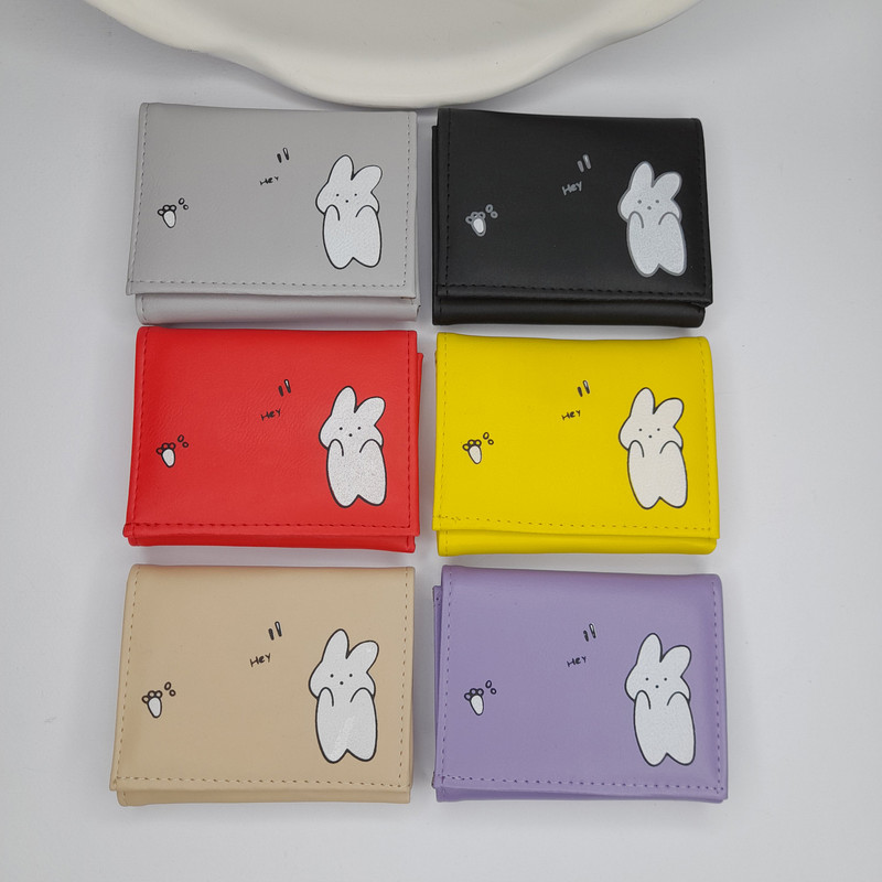 کیف پول زنانه مدل چاپ خرگوش کد 011