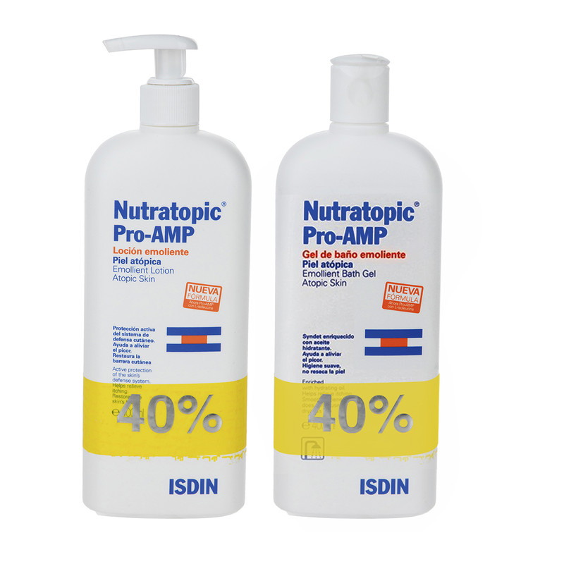 پک لوسیون و ژل حمام ایزدین مدل Nutratopic