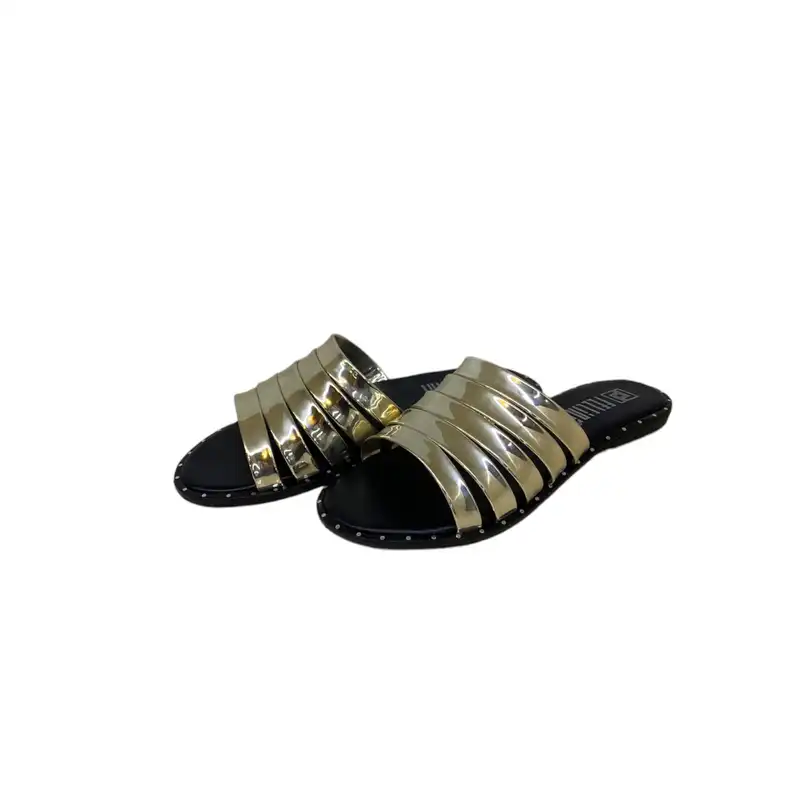 صندل زنانه مدل نادیا ورنی رنگ بـــــژ