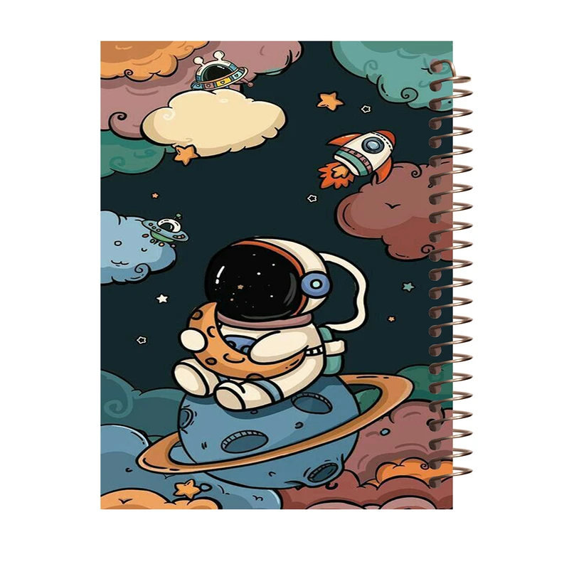 دفتر مشق 100 برگ طرح فضانورد کد H544