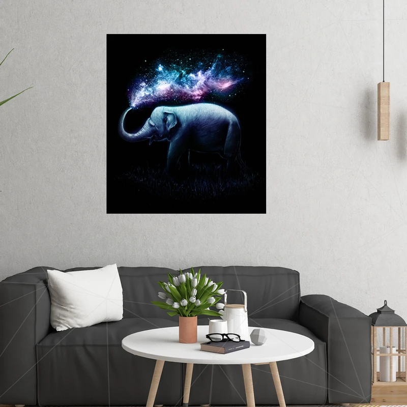 تابلو شاسی مدل Elephant Splash کد 558