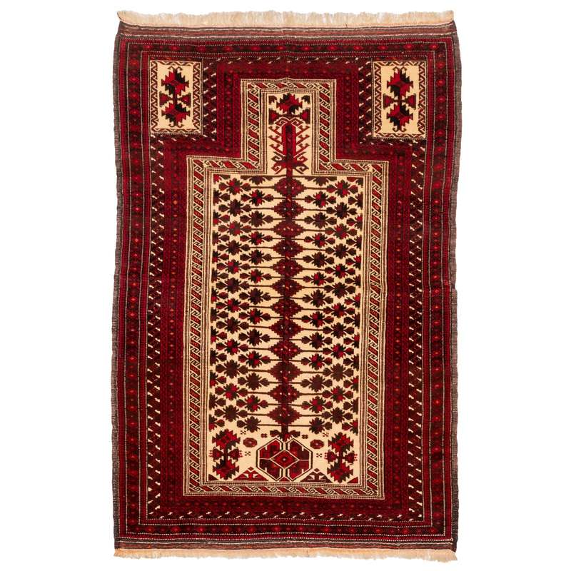 فرش قدیمی دستباف ذرع و نیم سی پرشیا کد 156017