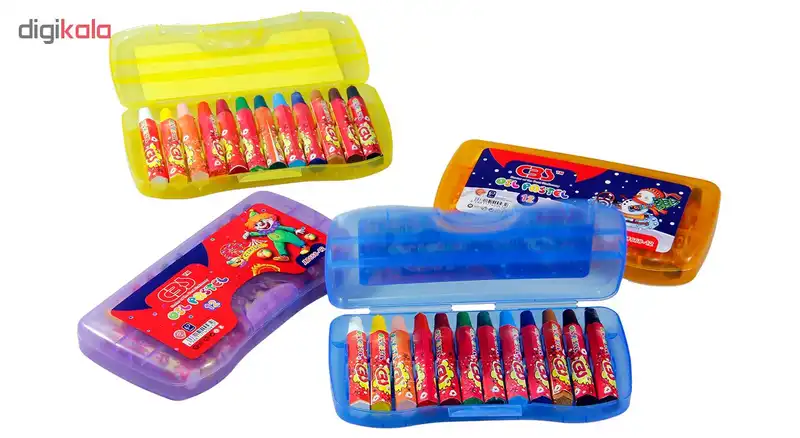 پاستل 12 رنگ سی بی اس کد JM668-12