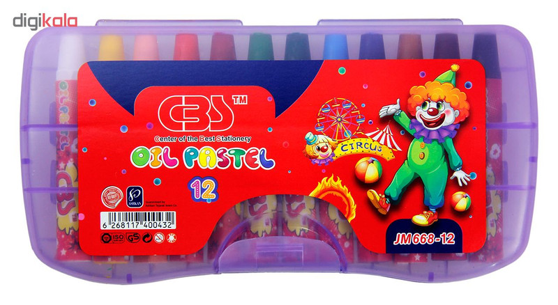 پاستل 12 رنگ سی بی اس کد JM668-12