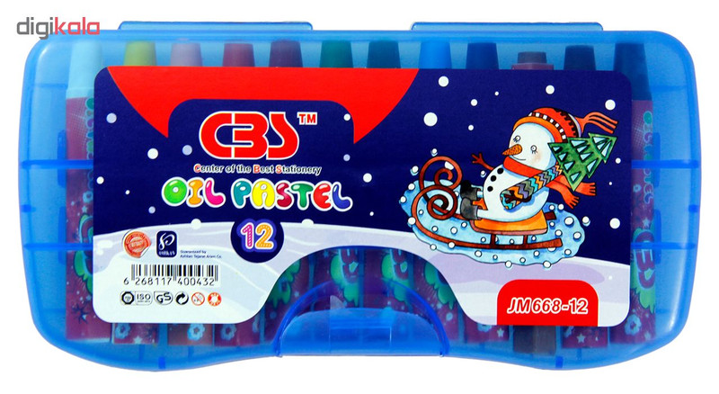 پاستل 12 رنگ سی بی اس کد JM668-12