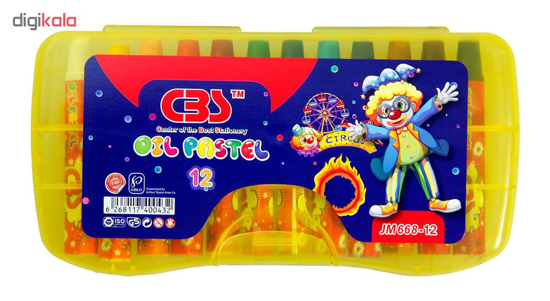 پاستل 12 رنگ سی بی اس کد JM668-12
