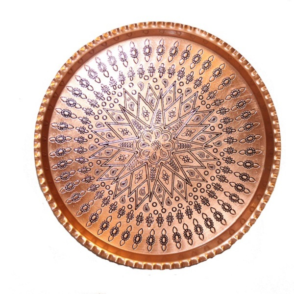 سینی مسی زنجان قطر 22 سانتیمتر کد KL06 سینی مسی زنجان قطر 22 سانتیمتر کد KL06