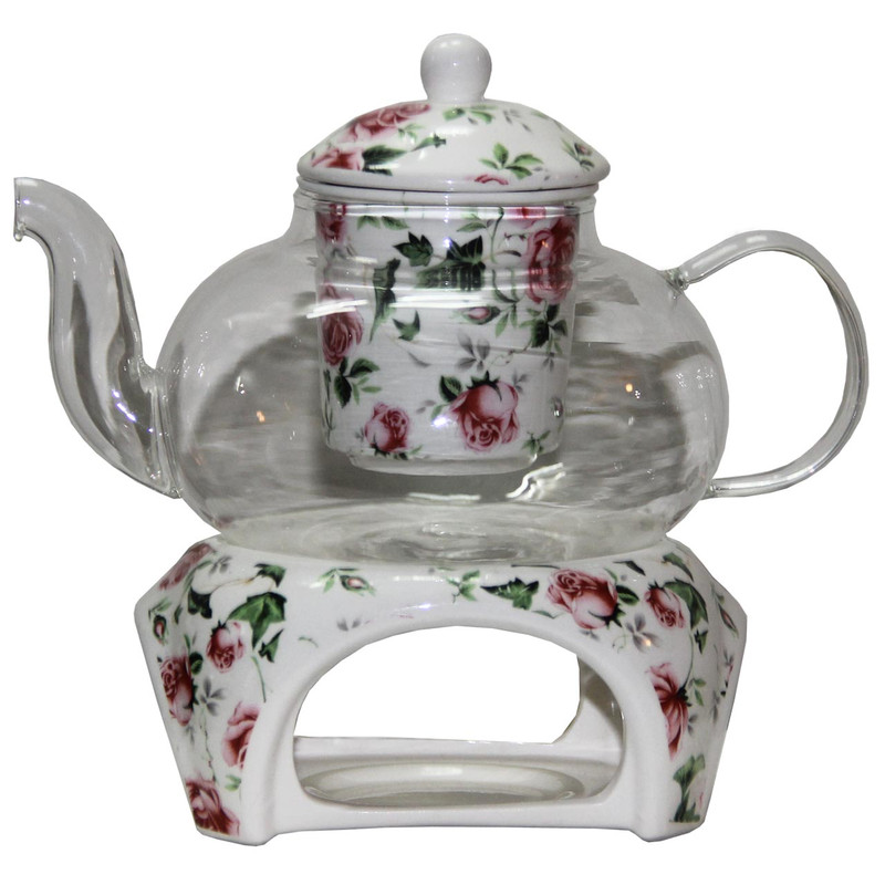 قوری وارمر دار مدل گل رز