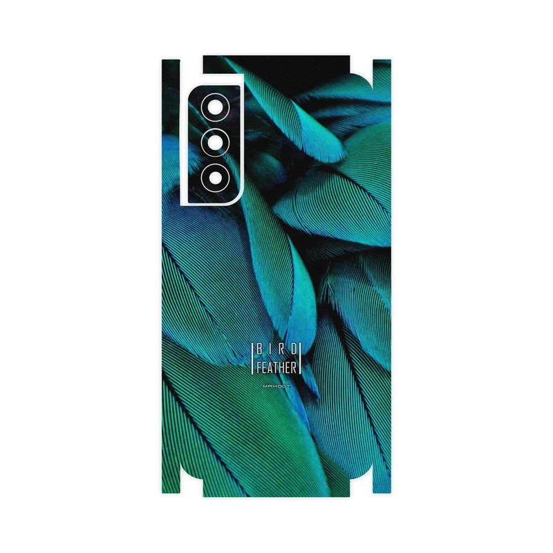 برچسب پوششی ماهوت مدل Green Feather-FullSkin مناسب برای گوشی موبایل سامسونگ Galaxy S21 FE 5G