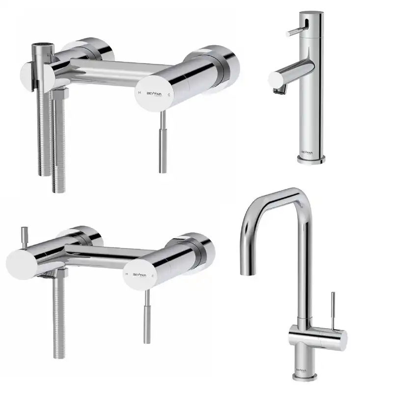 ست شیرآلات بهفر مدل زینو مجموعه 4 عددی