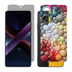 Glass Together model privacy screen protector suitable for Xiaomi Poco X7 Pro mobile phone with back cover sticker