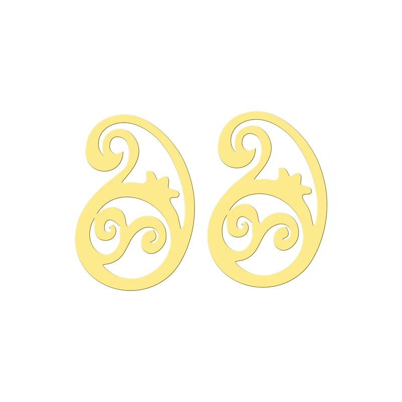 گوشواره طلا 18 عیار زنانه کرابو مدل Kr5045