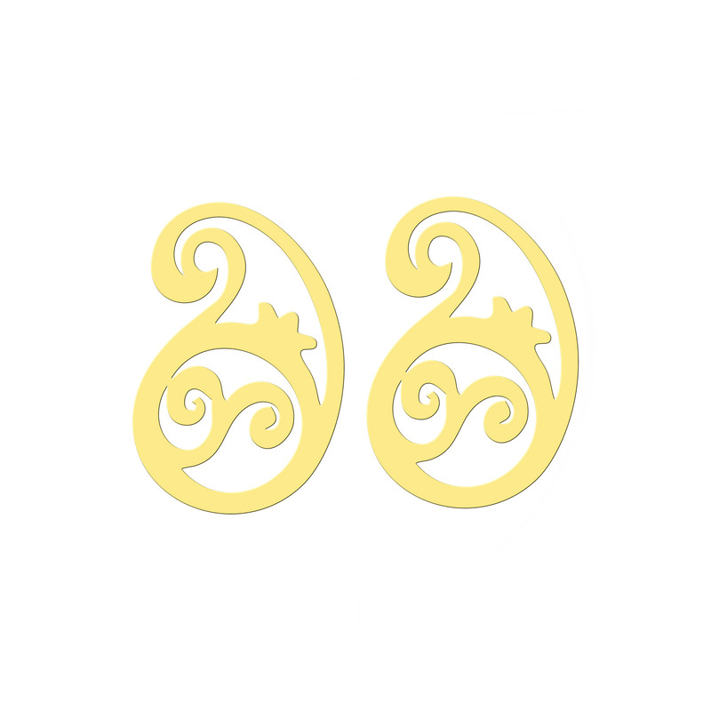 گوشواره طلا 18 عیار زنانه کرابو مدل Kr5045