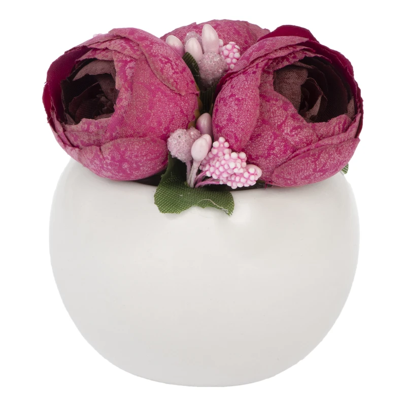 گلدان به همراه گل مصنوعی مدل 10315 کد 002