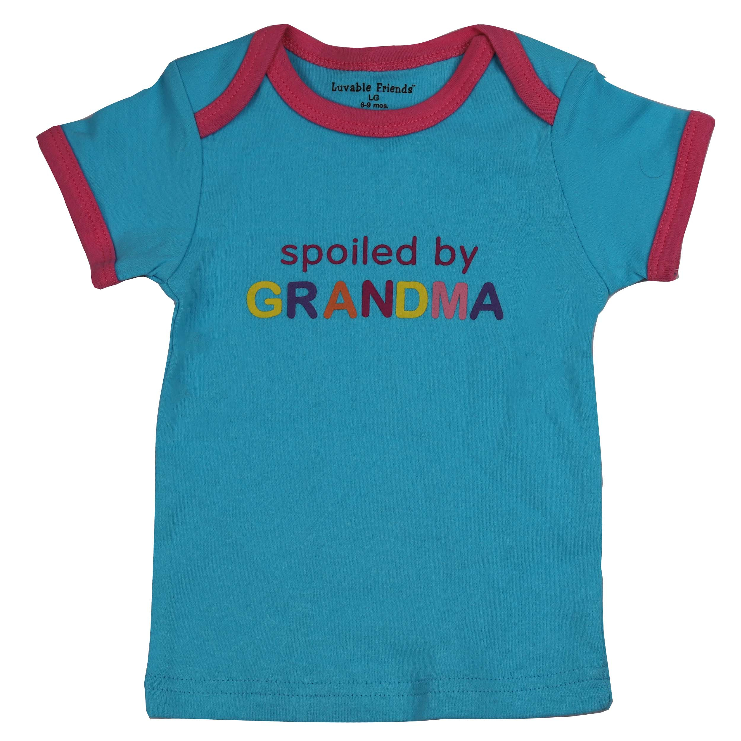 تی شرت آستین کوتاه نوزادی مدل Spoiled by Grandma
