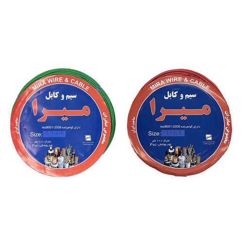 سیم برق افشان 1 در 1.5 و 1 در 2.5 مدل 2.5G - 1.5R بسته دو عددی