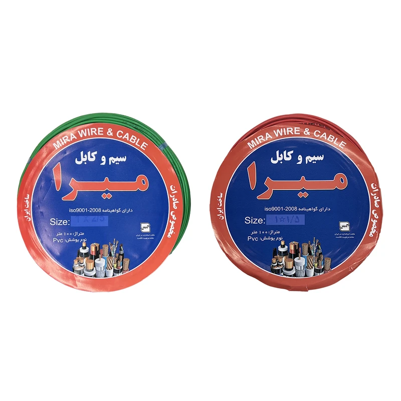 سیم برق افشان 1 در 1.5 و 1 در 2.5 مدل 2.5G - 1.5R بسته دو عددی