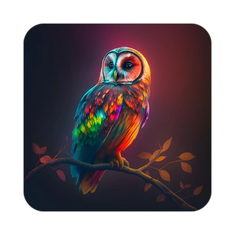 زیر لیوانی کاکتی طرح حیوانات رنگی مدل mp25920